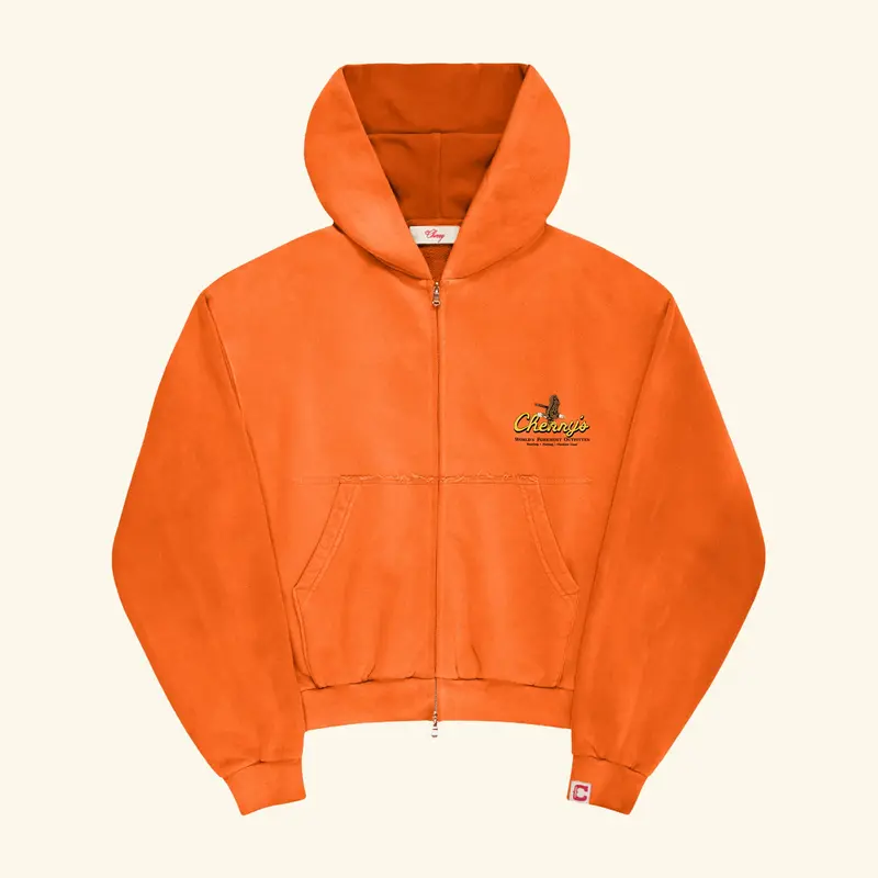 Outfitter Zip Up Hoodie (Orange) 1