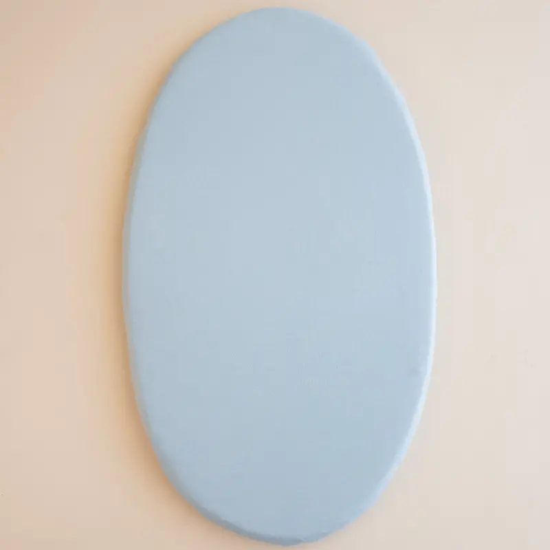 Oval Bassinet Sheet In Fog 1