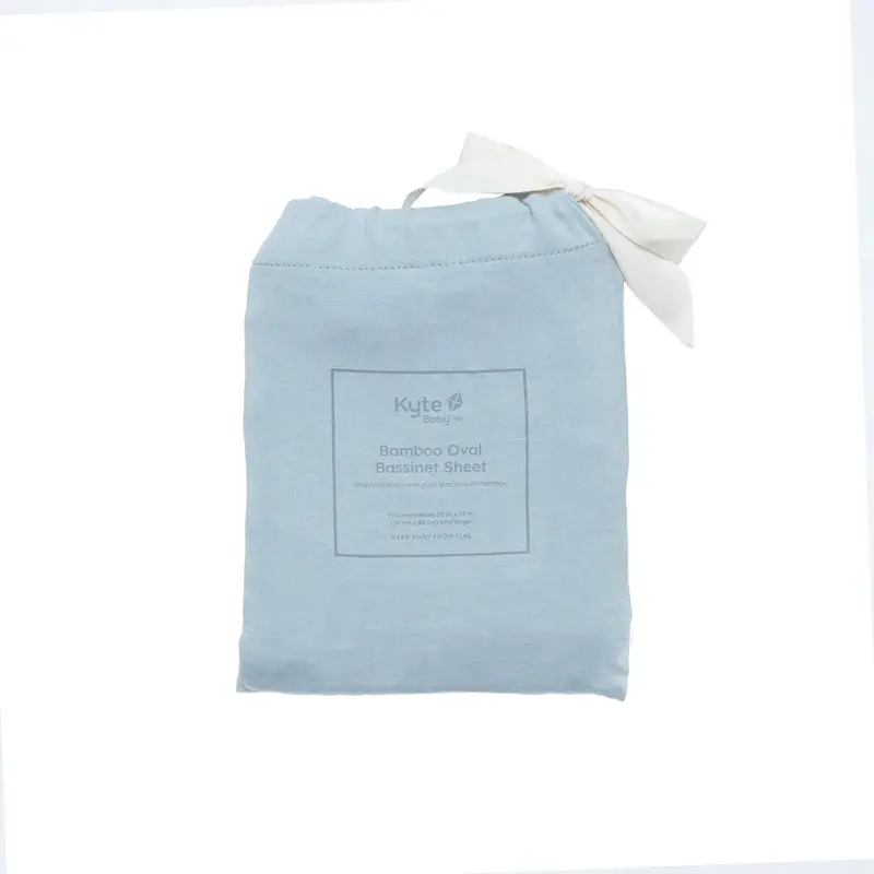Oval Bassinet Sheet In Fog 2