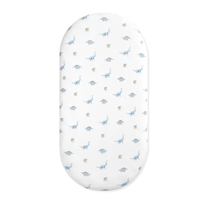 Oval Bassinet Sheet In Jurassic 1