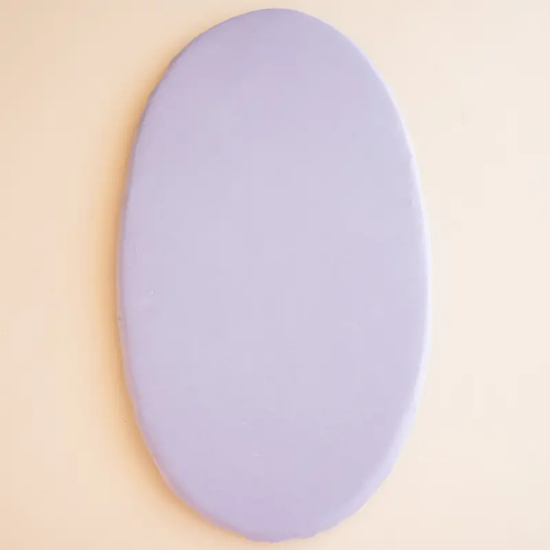 Oval Bassinet Sheet In Taro 1