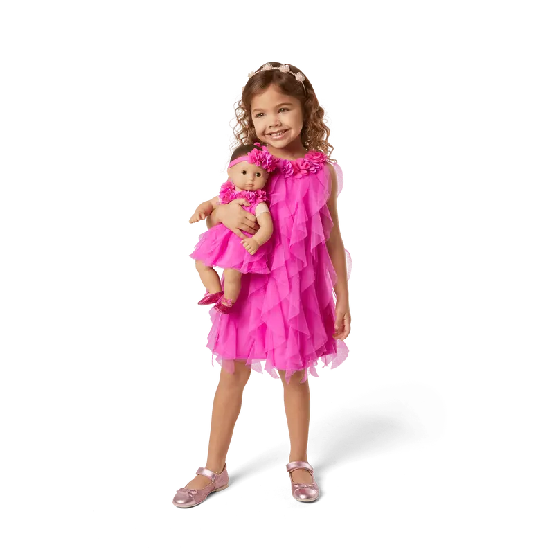 Party-Pink Birthday Dresses For Little Girls & Bitty Baby® Dolls 1