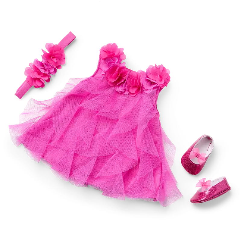 Party-Pink Birthday Outfit For Bitty Baby® Dolls 1