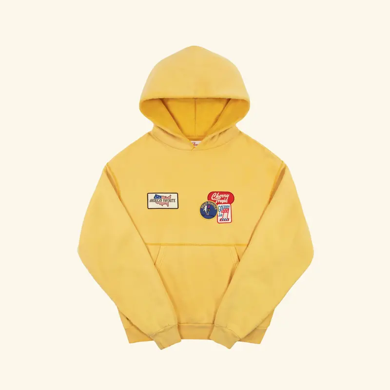 Patchwork Hoodie (Butter Yellow) 1