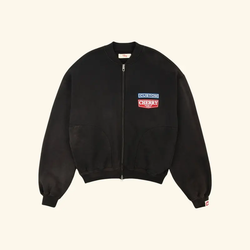 Patchwork Zip Crew (Vintage Black) 1