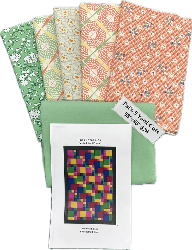 Pat's 5 Yard Cuts Pattern Kit  Green And Orange 1