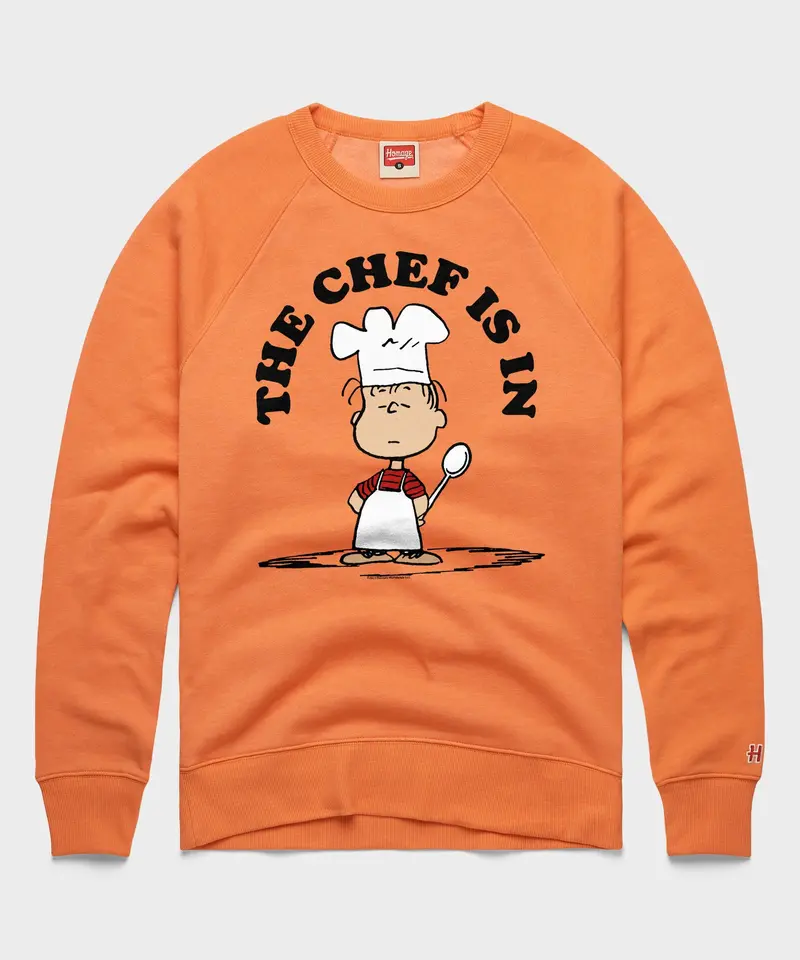 Peanuts Linus The Chef Is In Crewneck 1