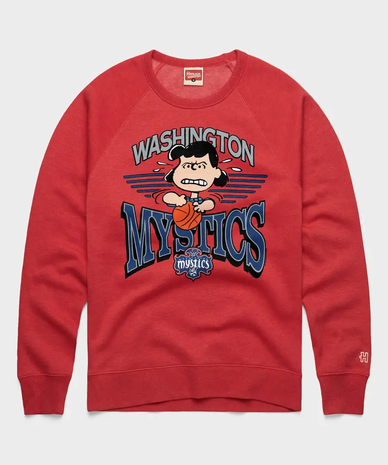 Peanuts Lucy X Washington Mystics Crewneck 1