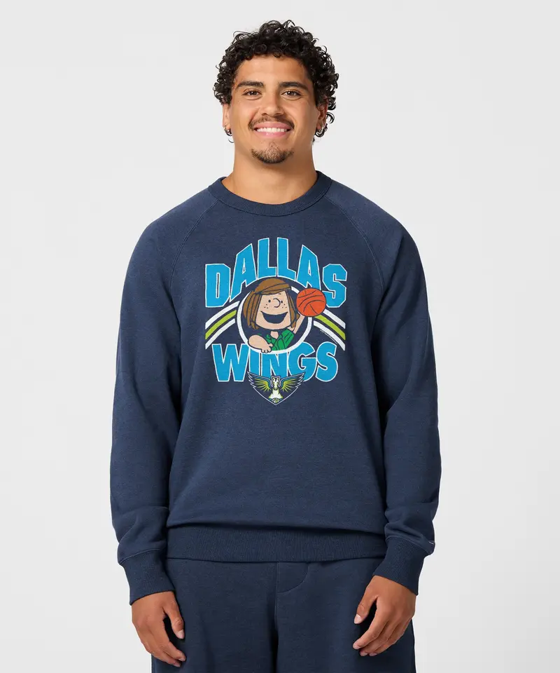 Peanuts Peppermint Patty X Dallas Wings Crewneck 3