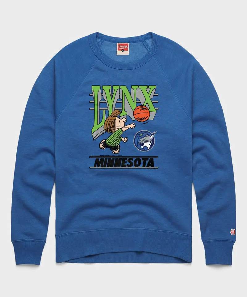 Peanuts Peppermint Patty X Minnesota Lynx Crewneck 1