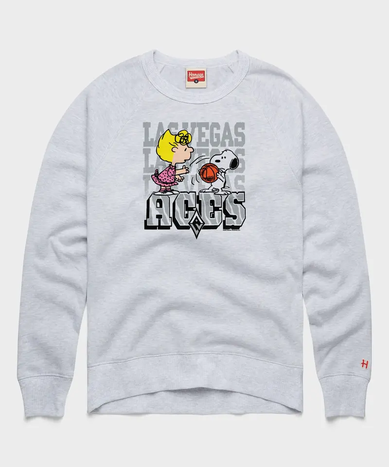 Peanuts Sally X Las Vegas Aces Crewneck 1