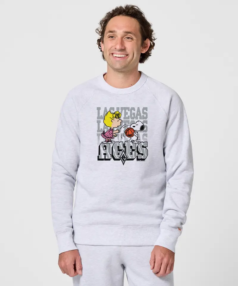 Peanuts Sally X Las Vegas Aces Crewneck 3