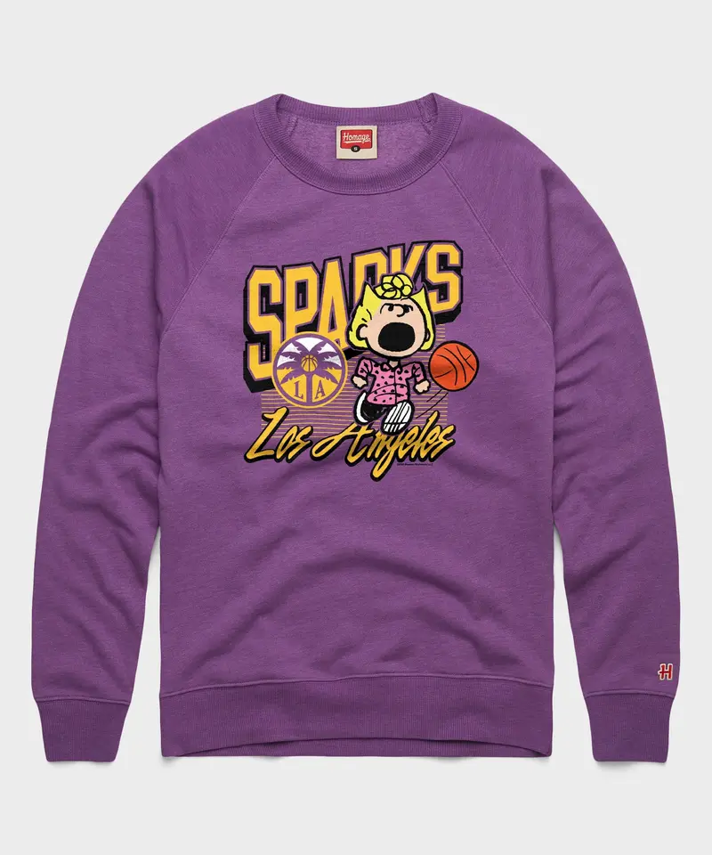 Peanuts Sally X Los Angeles Sparks Crewneck 1