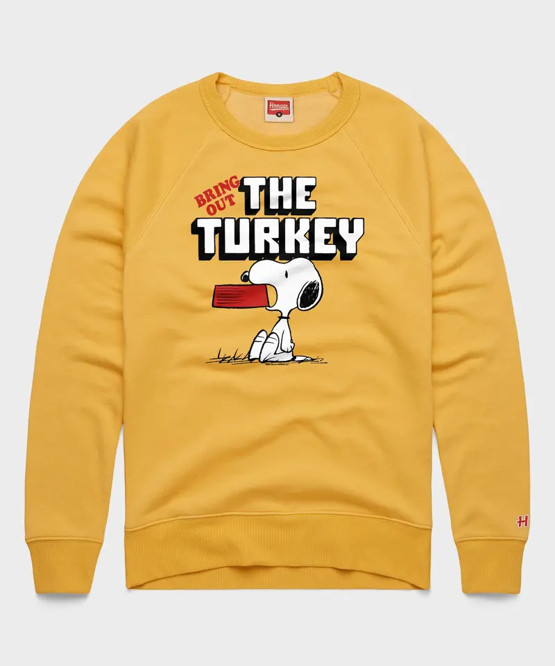 Peanuts Snoopy Bring Out The Turkey Crewneck 1