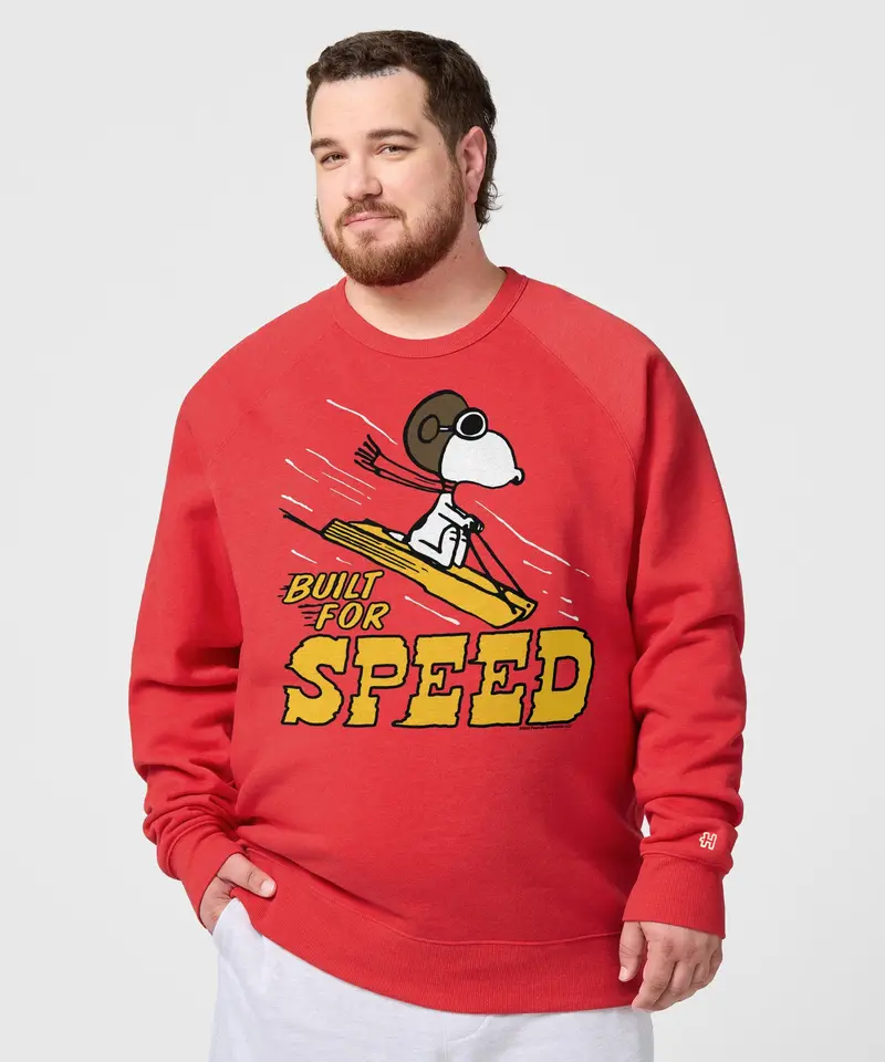 Peanuts Snoopy Built For Speed Crewneck 3