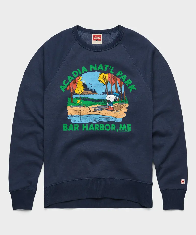 Peanuts Snoopy X Acadia National Park Crewneck 1