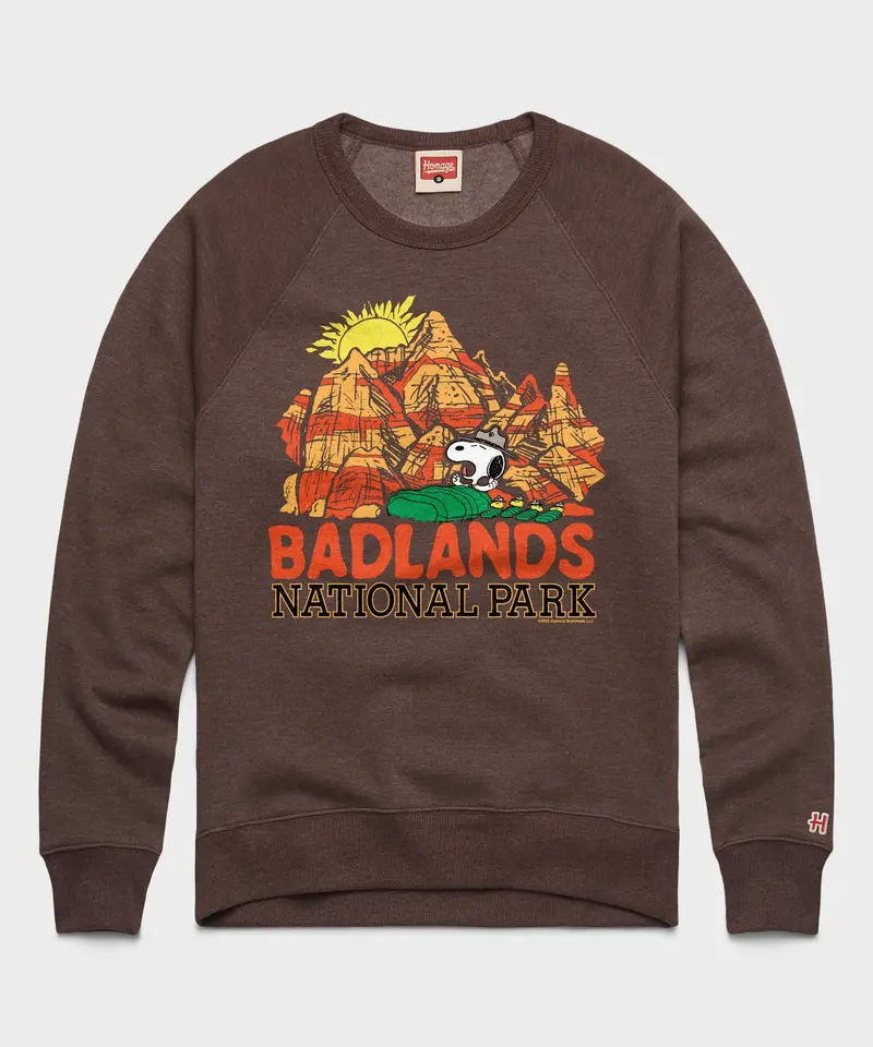 Peanuts Snoopy X Badlands National Park Crewneck 1