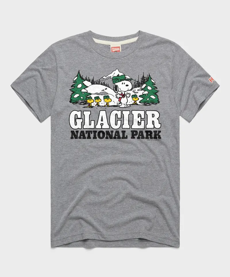 Peanuts Snoopy X Glacier National Park 1