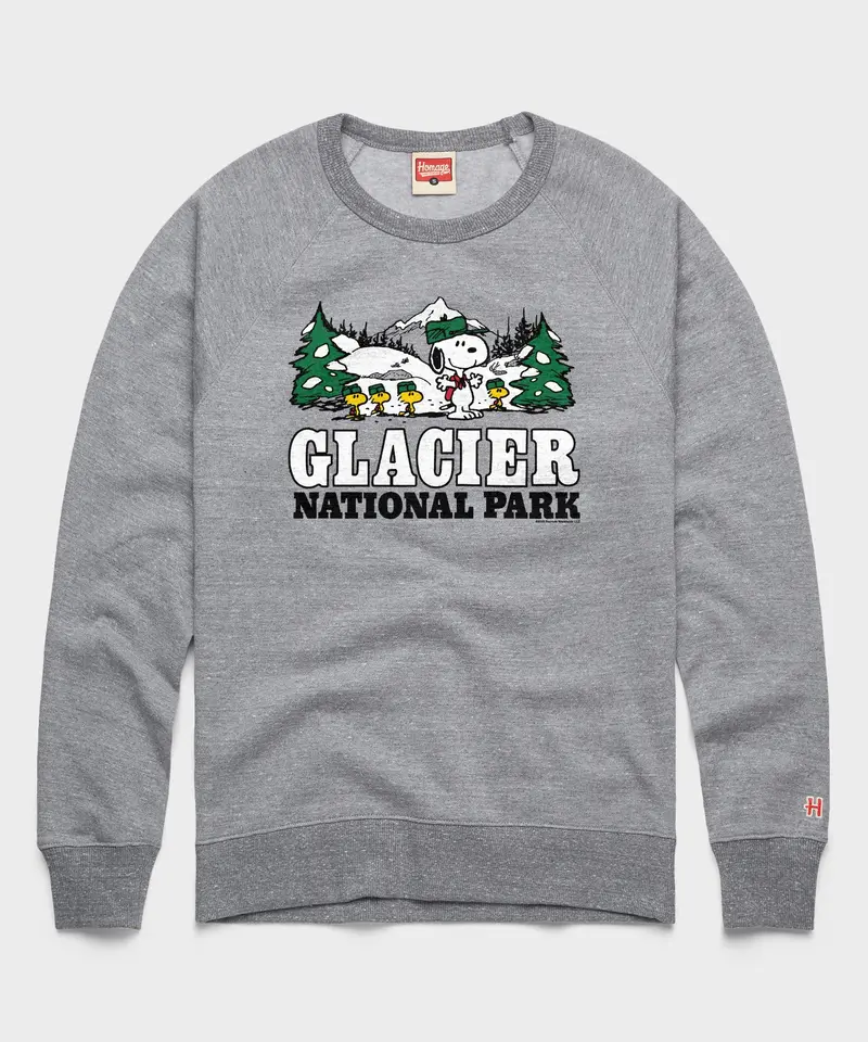 Peanuts Snoopy X Glacier National Park Crewneck 1