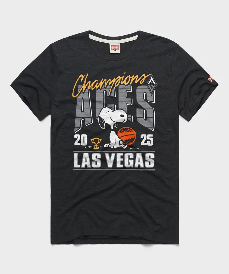 Peanuts Snoopy X Las Vegas Aces 2025 Wnba Champions 1