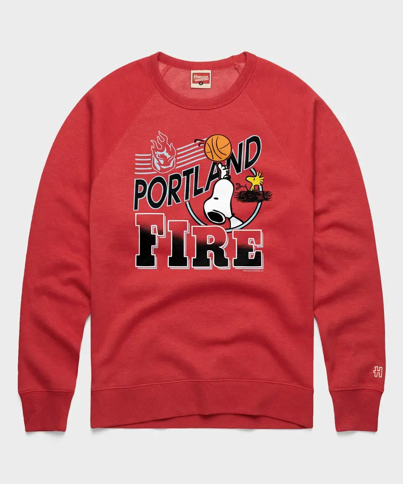Peanuts Snoopy X Portland Fire Crewneck 1