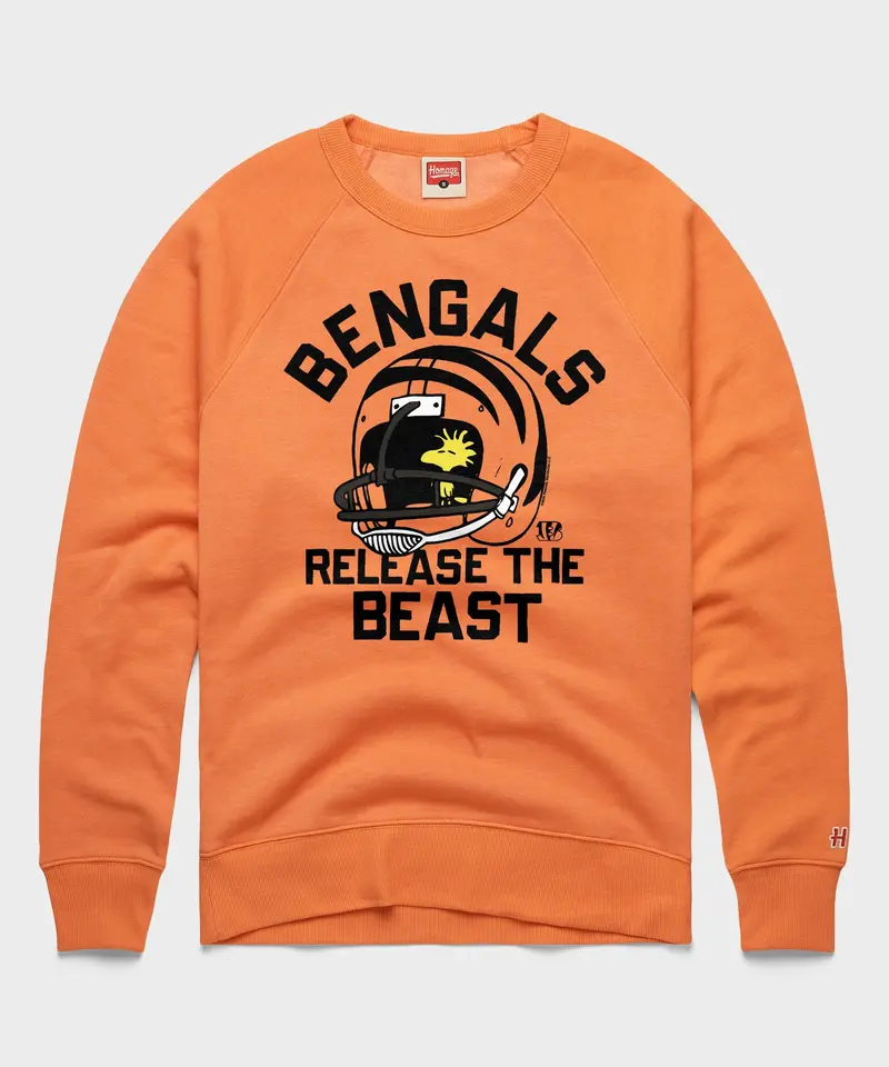 Peanuts X Cincinnati Bengals Release The Beast Crewneck 1