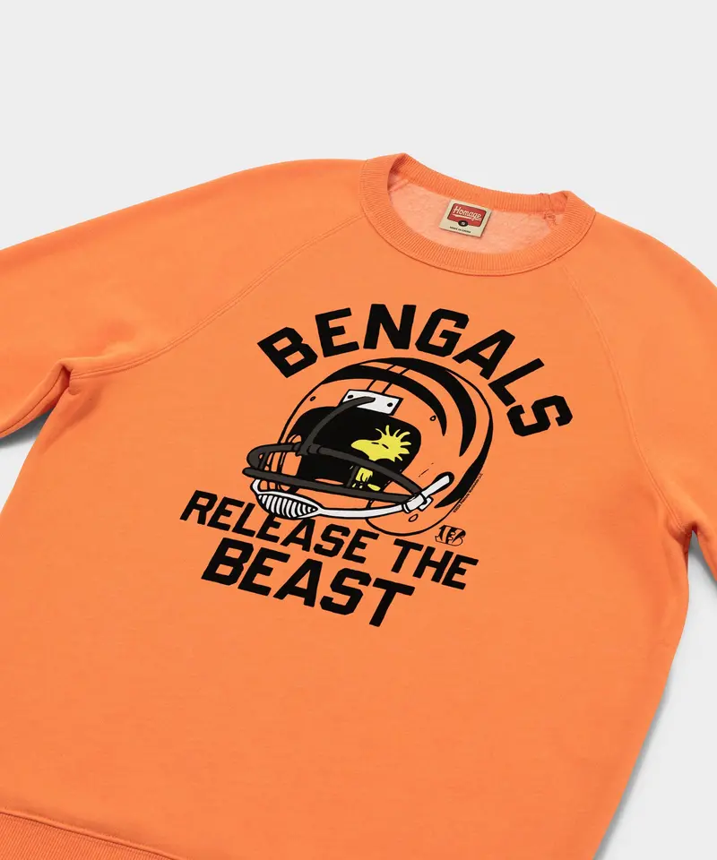 Peanuts X Cincinnati Bengals Release The Beast Crewneck 2