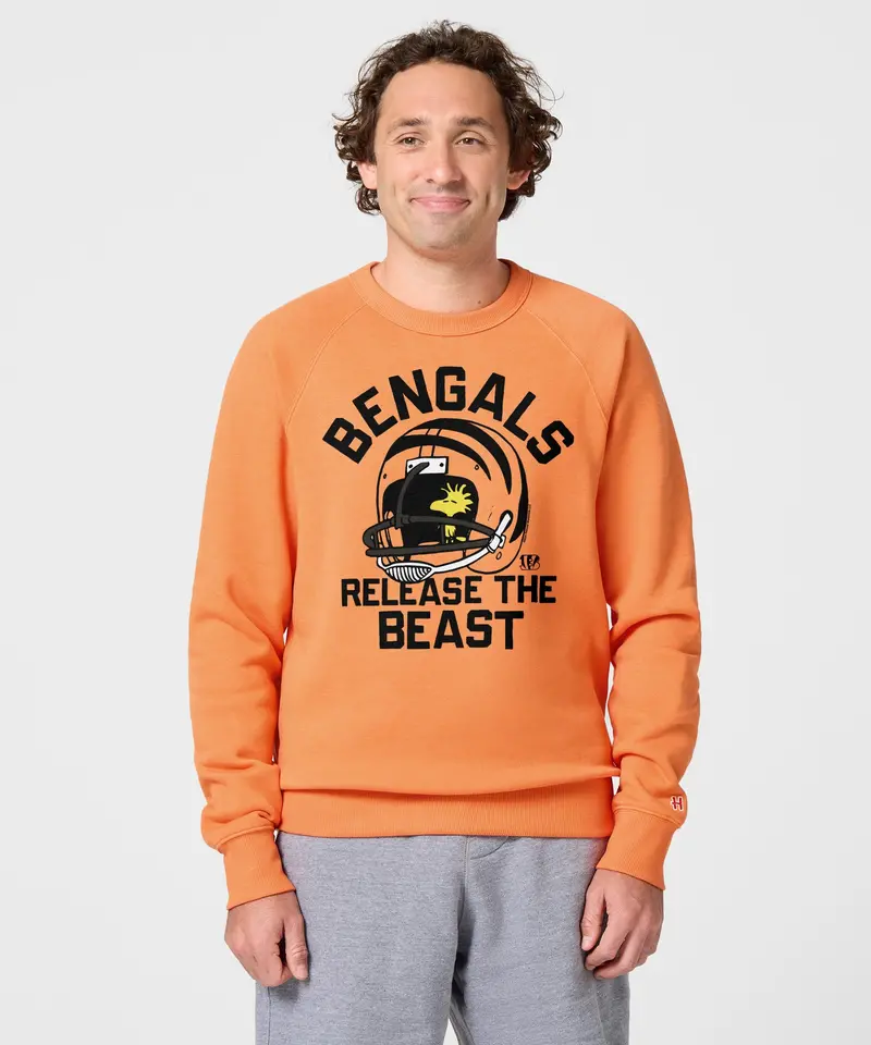 Peanuts X Cincinnati Bengals Release The Beast Crewneck 3
