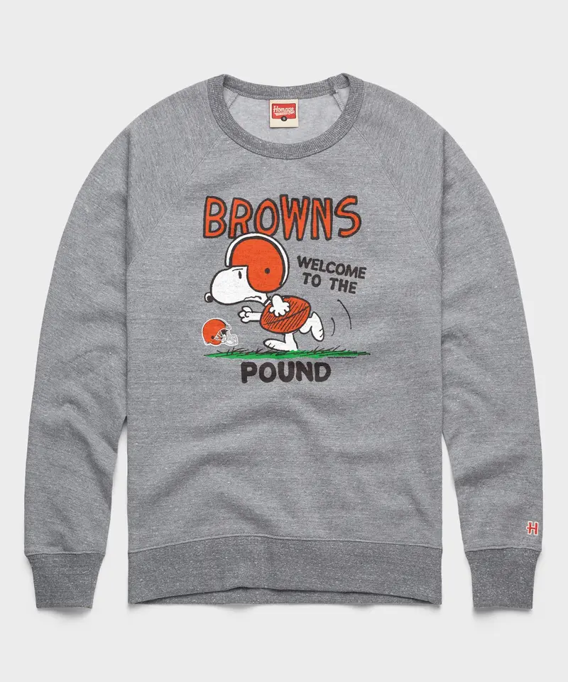 Peanuts X Cleveland Browns Welcome To The Pound Crewneck 1
