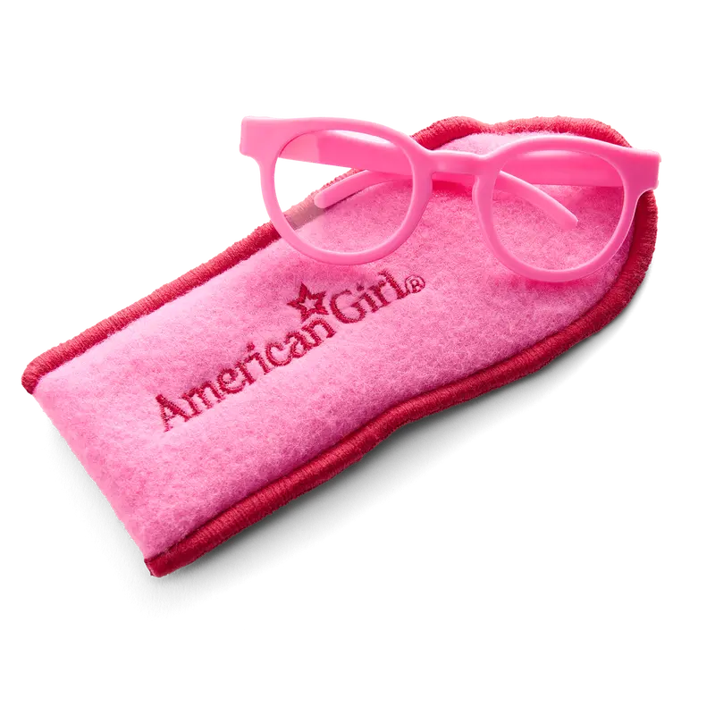Petal-Pink Glasses For 18-Inch Dolls 2