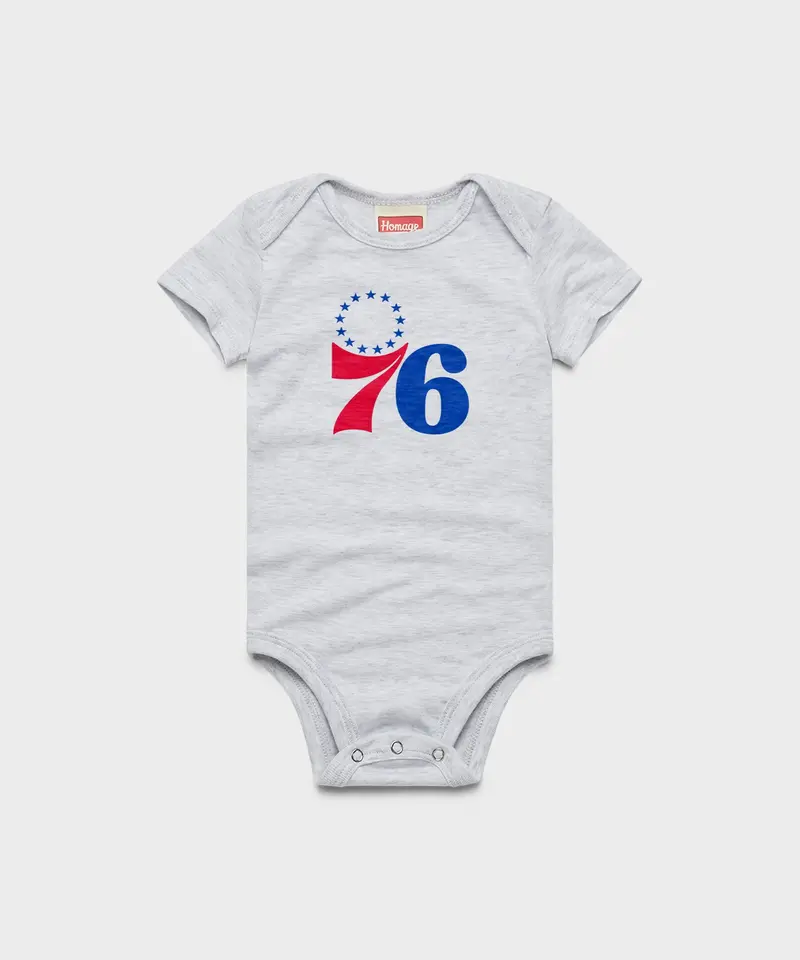 Philadelphia 76Ers Logo Baby One Piece 1