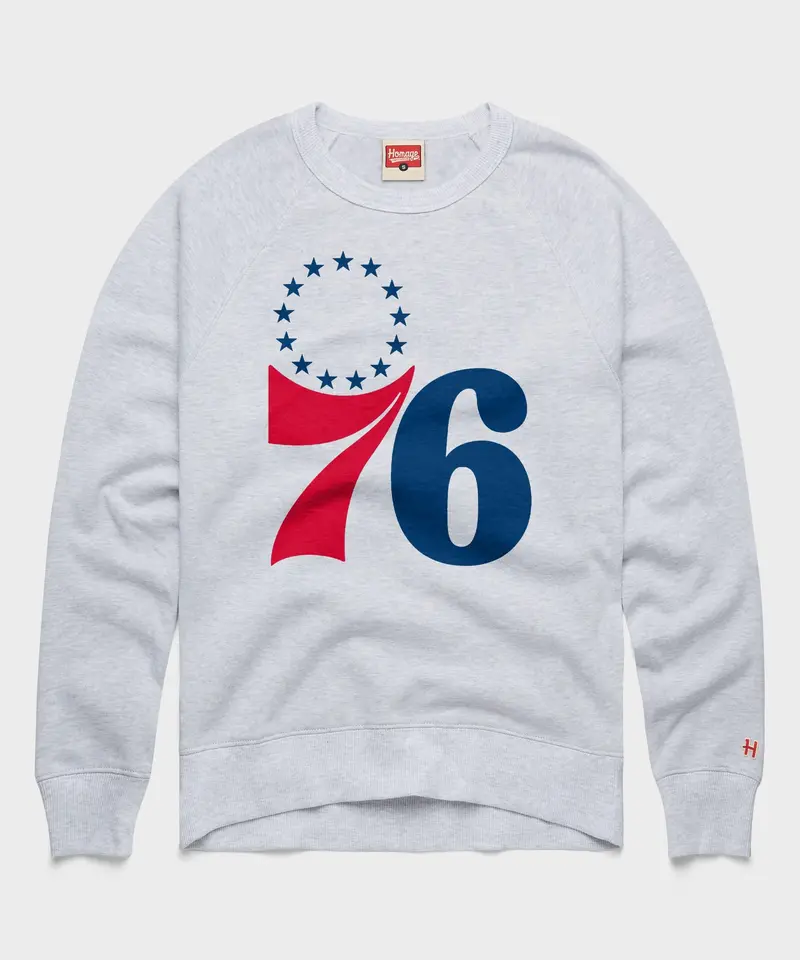 Philadelphia 76Ers Logo Crewneck 1