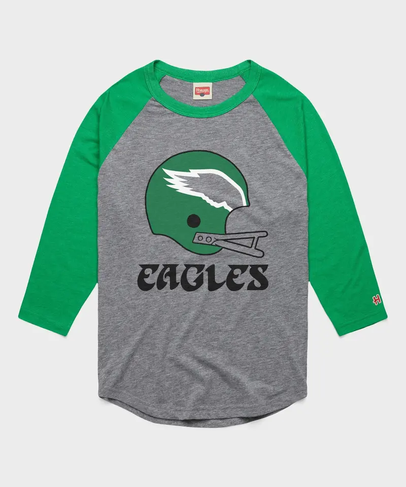 Philadelphia Eagles Big Helmet Raglan 1