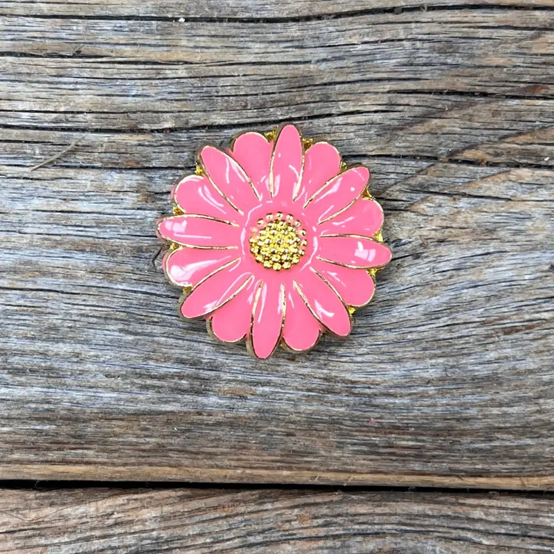 Pink Flower Concho 1" W228s 1