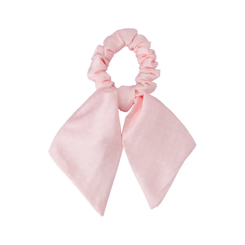 Pink Mini Dot Scrunchie 1