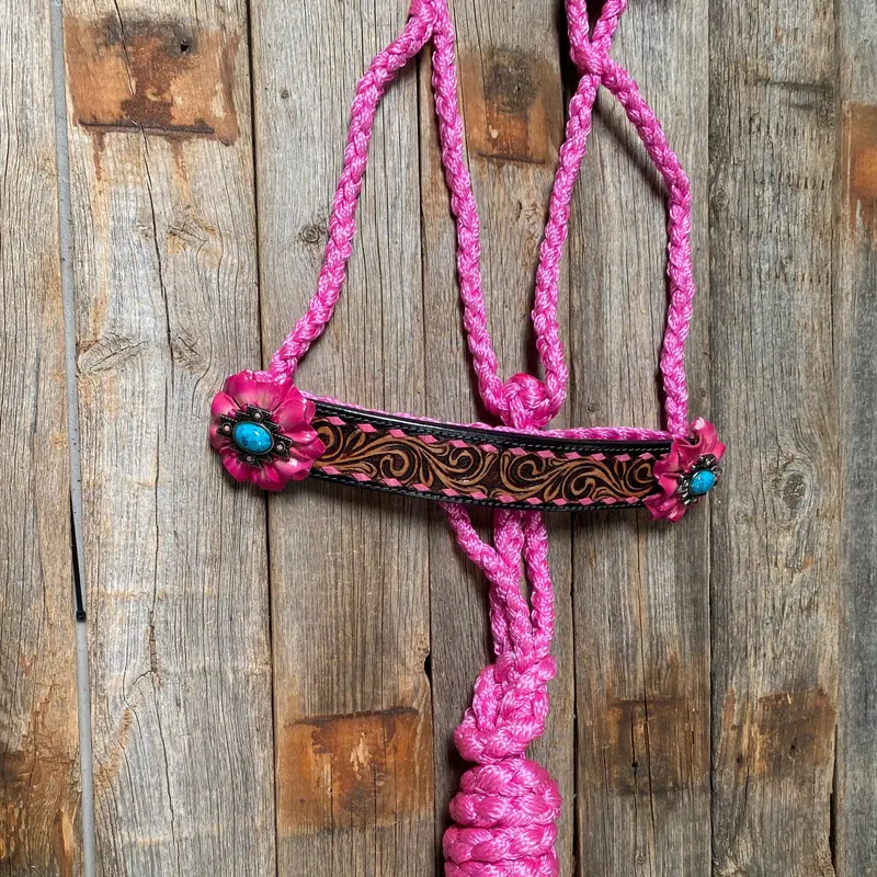 Pink Mule Tape Halter - Turquoise #Mt202 1