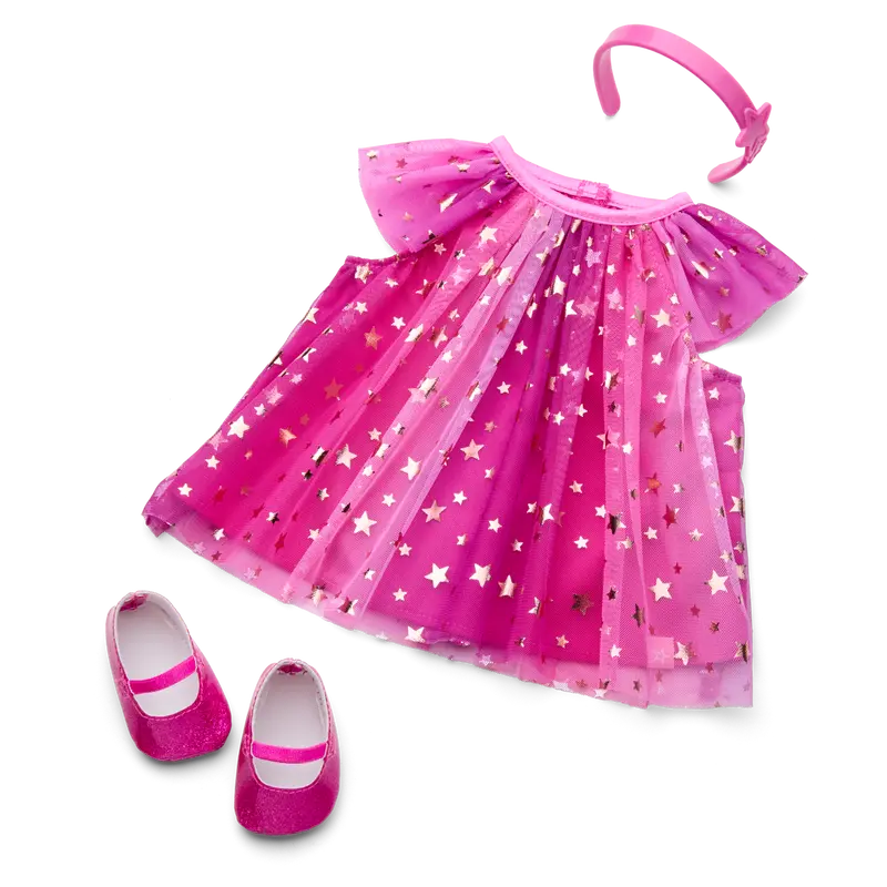 Pink Party-Ready Dress For Bitty Baby® Dolls 1