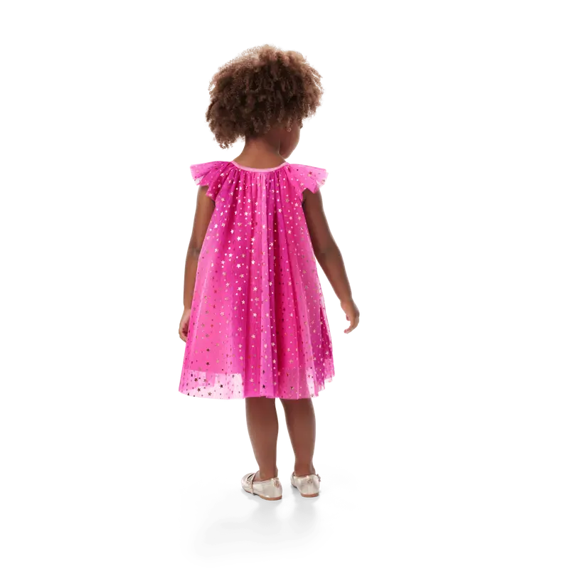 Pink Party-Ready Dress For Little Girls (Bitty Baby®) 3