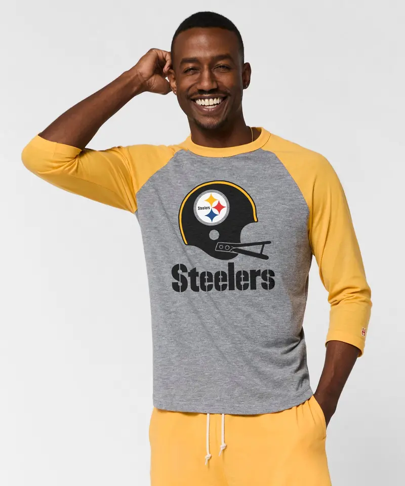 Pittsburgh Steelers Big Helmet Raglan 3