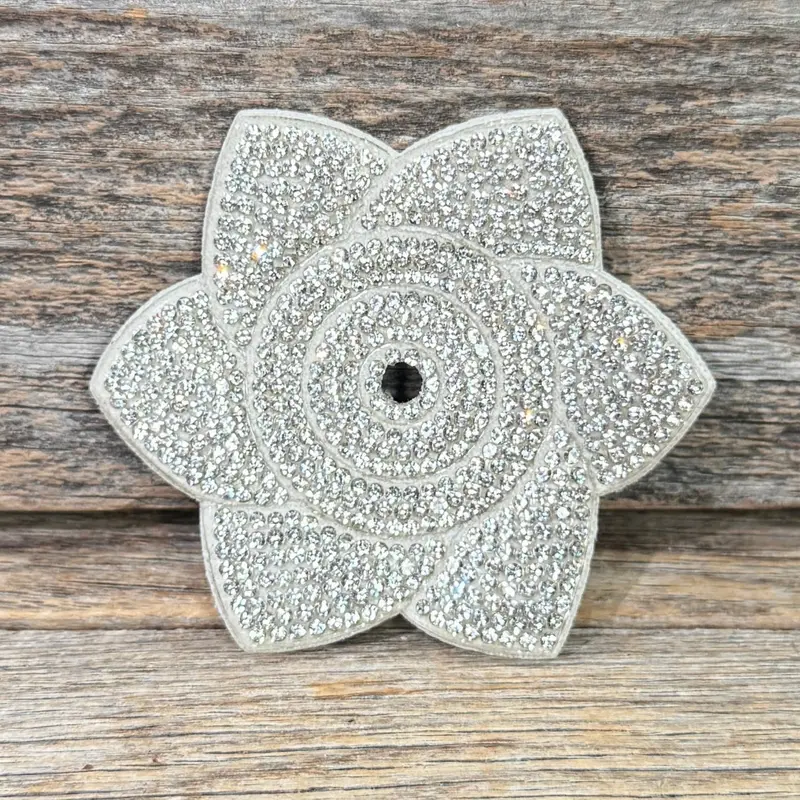 Pointed Flower Rhinestone Rosette 2