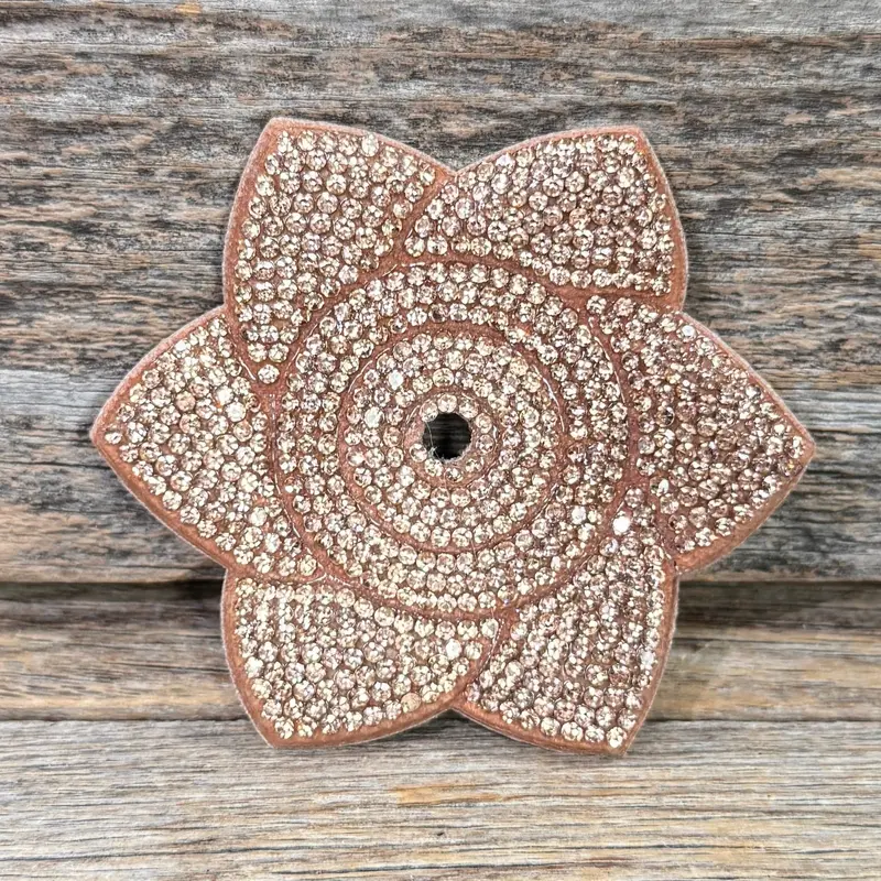 Pointed Flower Rhinestone Rosette 3