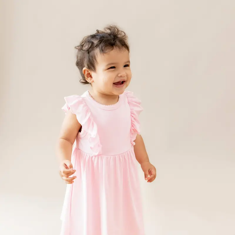 Pointelle Bodysuit Dress In Sakura 1