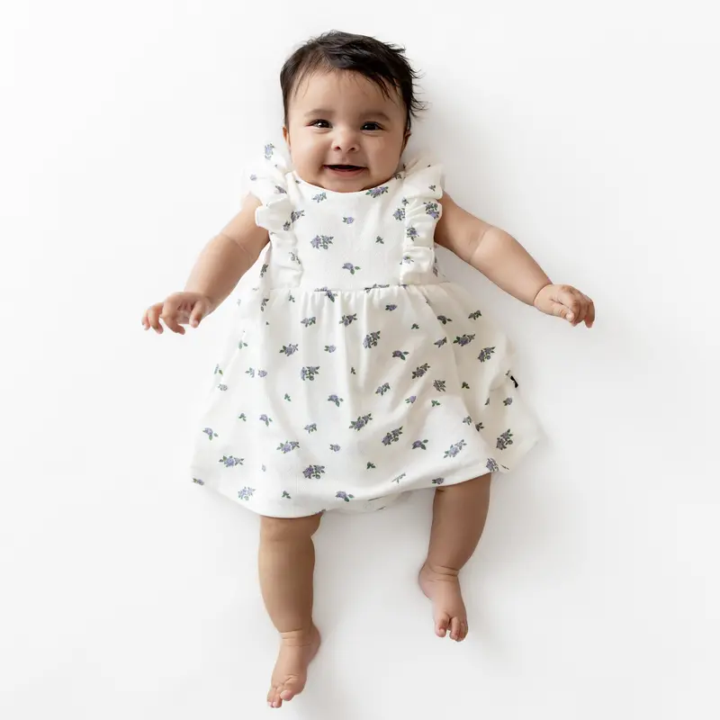 Pointelle Bodysuit Dress In Spray Rose 1
