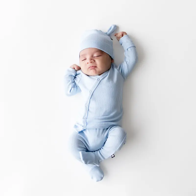 Pointelle Take Me Home Set With Cap In Breeze 1
