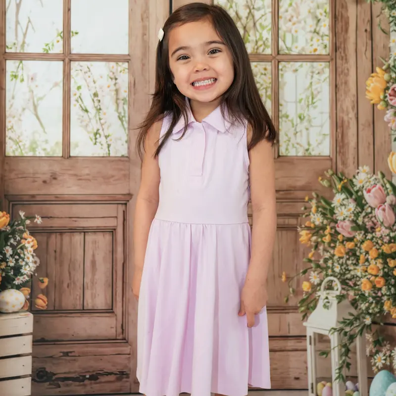Polo Bodysuit Dress In Thistle 1