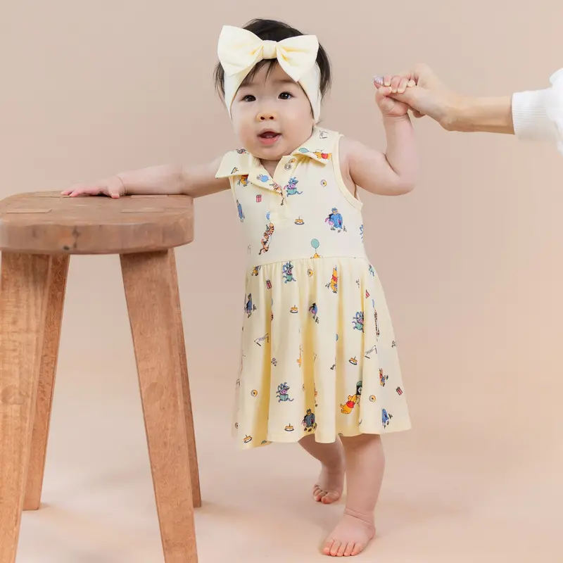 Polo Bodysuit Dress In Winnie The Pooh Celebration 1