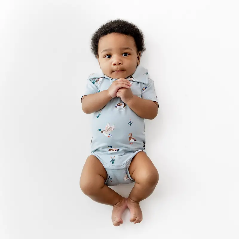 Polo Bodysuit In Mallard Duck 1