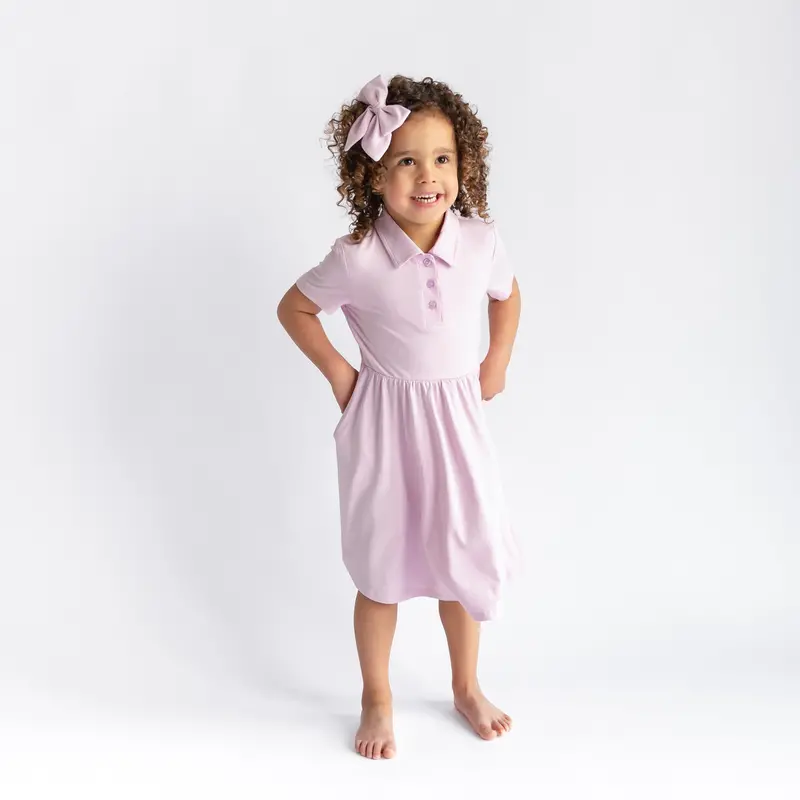 Polo Dress In Thistle 1