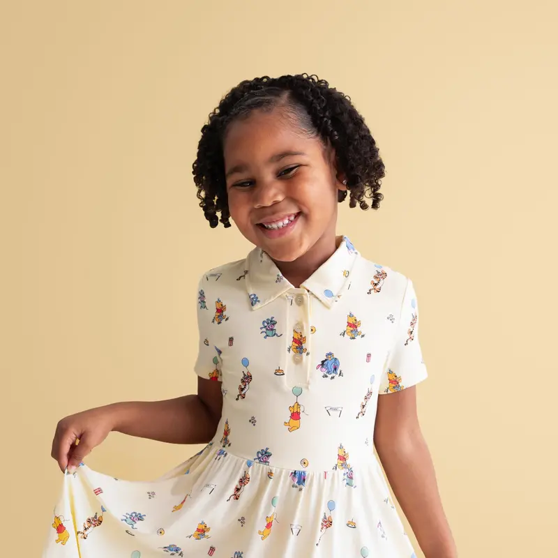 Polo Dress In Winnie The Pooh Celebration 3
