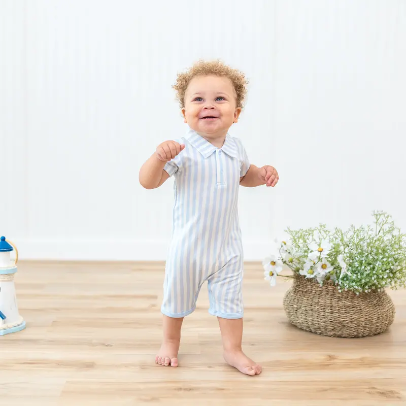 Polo Shortall In Small Mist Stripe 1